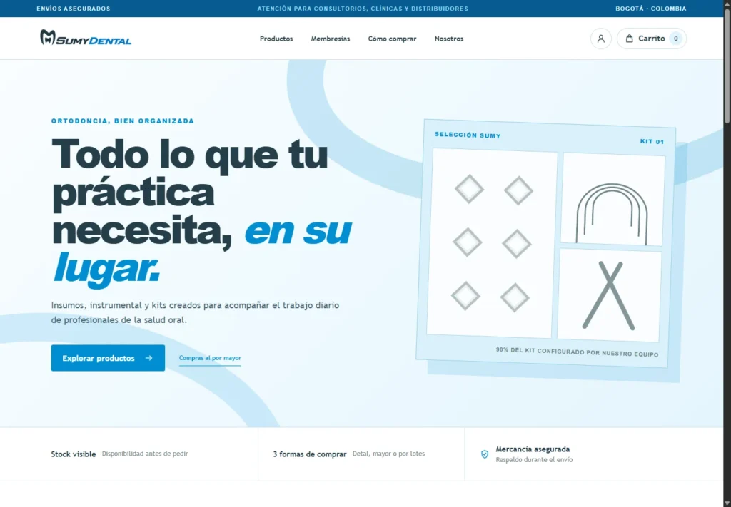 Portada de Sumy Dental y presentación del catálogo